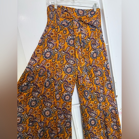 Free People One Aloha Parsley Printed Wide-Leg Pants at Free People - Picture 5 of 10